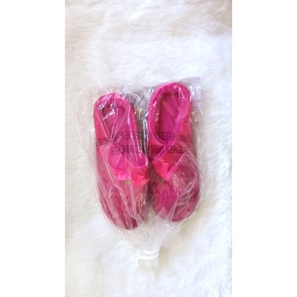 Velveteen Memory Foam Lined Slippers (Size Small / 5-6) Pink Color Only ~ NEW!! - Picture 4 of 6